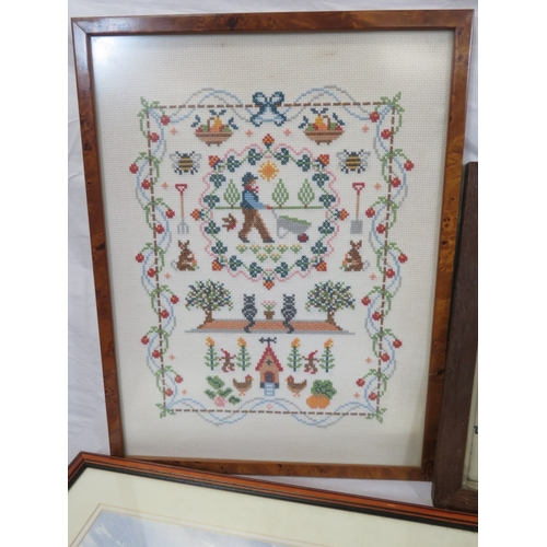 11 - Various pictures and testers, coat of arms, etc