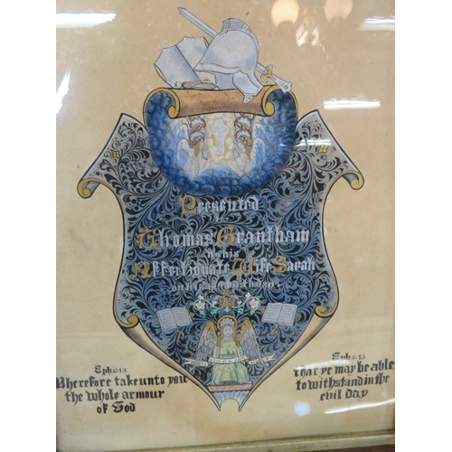 11 - Various pictures and testers, coat of arms, etc