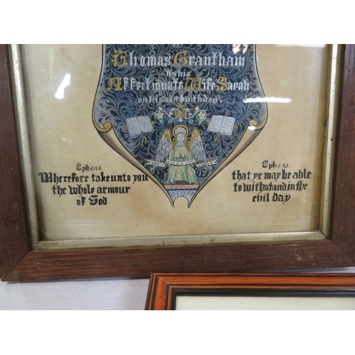 11 - Various pictures and testers, coat of arms, etc