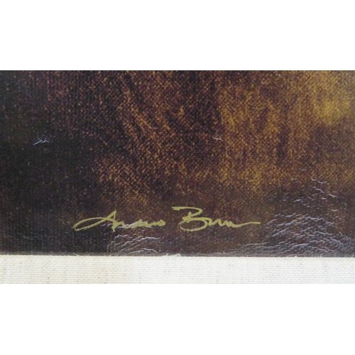 43 - Andrew Bone 'Tiger Portrait' Giclee on Canvas, 57x57cm, Signed