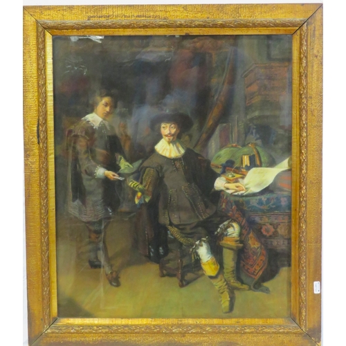 45 - Dutch school 'Gentleman in a studio' pastels and chalks, 60x50cm