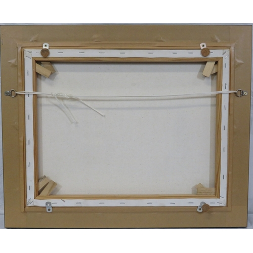 49 - Denis Chapman 'Schooner under sail' oil on canvas, 35x45cm, signed