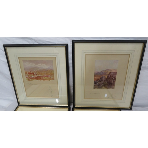 5 - Lionel Edwards 'Wet Day', 'Highland foxhunter', 'The other boat' & 'Roe deer' 4 prints, 13x17/26x21c... 