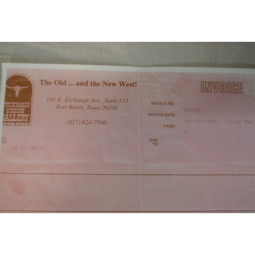 50 - Earnest Runyon 'Wolf study' pencil and pastels 34x28cm signed. bears receipt