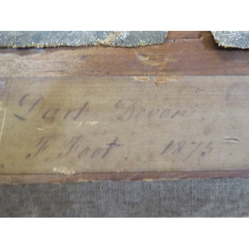 52 - Frederick Foot (1830-1908) 'Buckland Wood, Devon' oil on canvas, 65x90cm, signed and titled verso