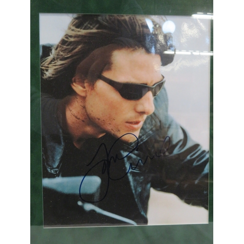 64 - Tom Cruise 'Mission Impossible II' DVD gold disc collection, framed with certificate from Our Price ... 