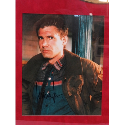 65 - Harrison Ford 'Blade Runner' DVD gold disc collection, framed with certificate from Our Price PLC, H... 