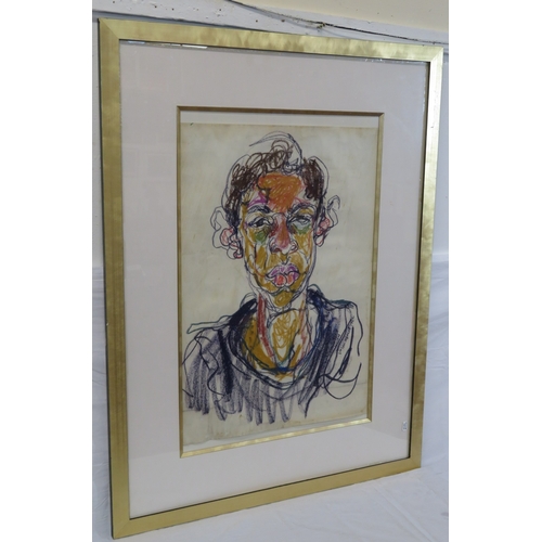 67 - Jason Monet (British 1938-2009) 'Portrait of Gerard' pastels 70x50cm, signed and dated 1966
