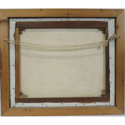 68 - English school 'Village Horse Fair' oil on canvas, 50x60cm, signed TW