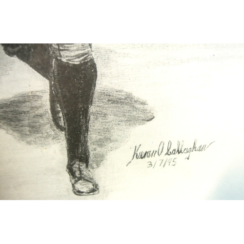 79 - Kieran O'Callaghan 'Michael Collins (The Big Fellow) print 31x23cm signed