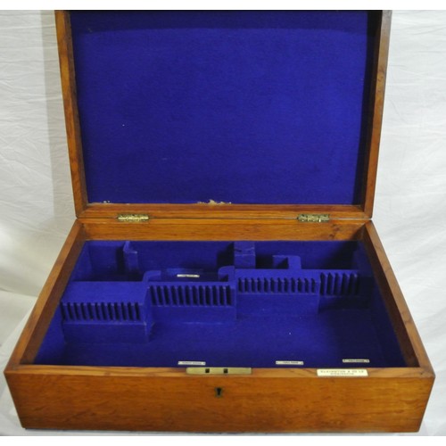 118 - Walnut vintage cutlery box