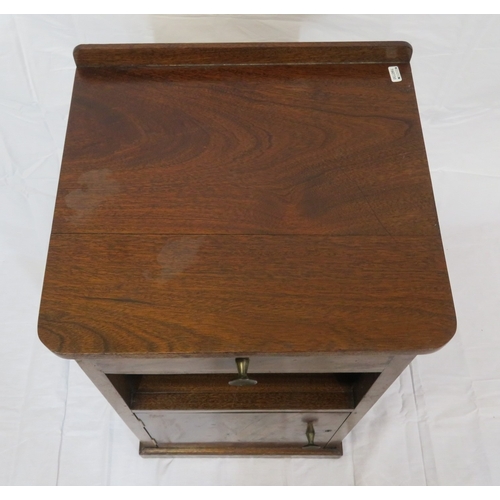 61 - G-Plan style locker with frieze drawer, shelving, press under