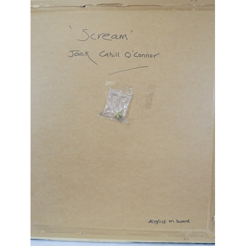 9 - Cahill O'Connor 'Scream' oil on board 60x50cm signed