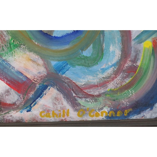 22 - Cahill O'Connor 'Shapes & Sounds' oil on canvas 150x120cm signed verso