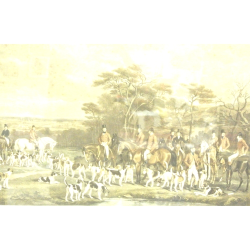26 - Francis Grant 'Sir Richard Sutton and the Quorn Hounds' print 53x90cm