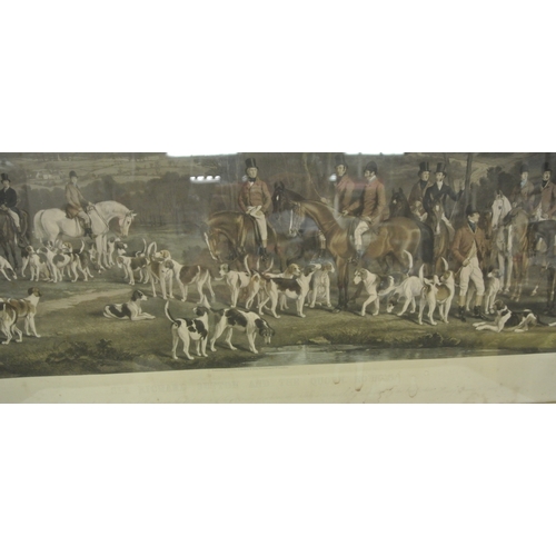 26 - Francis Grant 'Sir Richard Sutton and the Quorn Hounds' print 53x90cm