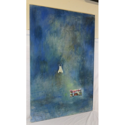 24 - Louisa Gonzales 'En La Solidad de mi Busqueda' oil on canvas, signed and titled verso, 140x92cm