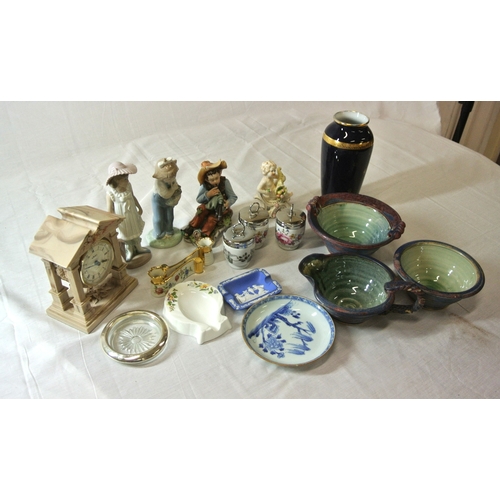 51 - Assorted lot of various porcelain ornaments, etc in box