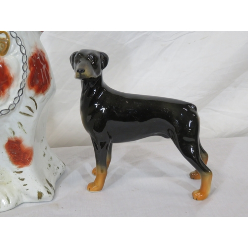 73 - Oriental style Foo dog ornament & 2 others