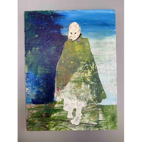 21 - 'Phantom', acrylic on canvas, 30cm x 23cm.