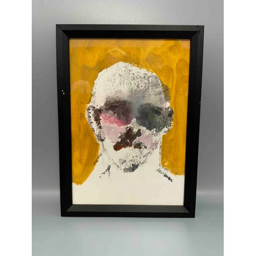 42 - 'Portrait', mono print, 33cm x 24cm.