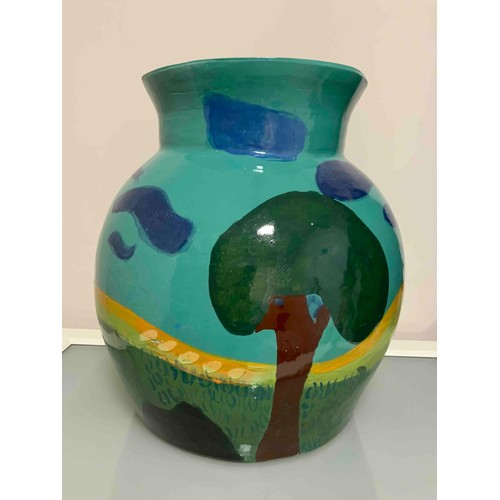 48 - Ceramic vase, 40cm x 37cm.