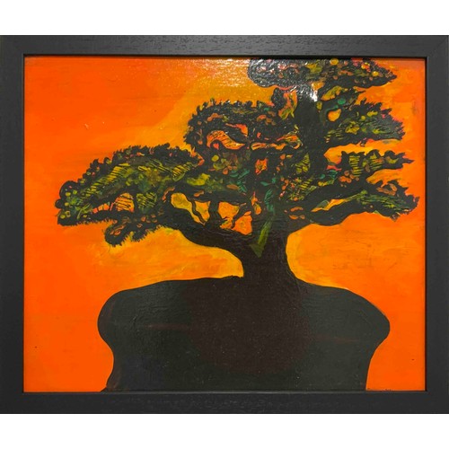 58 - 'Dark Tree' acrylic on canvas, 53x46cm