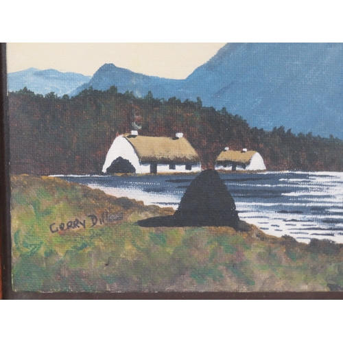 46 - Gerry Dillon 'West of Ireland lakeside scene' 18x24cm, signed