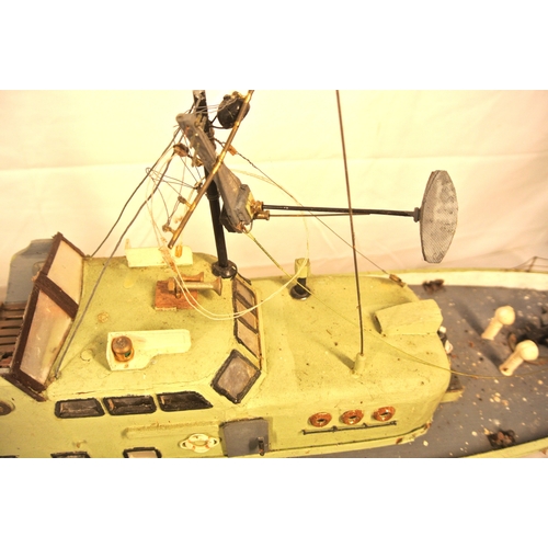 147 - Timber model of a E-boat, P760, on stand