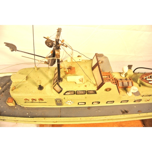 147 - Timber model of a E-boat, P760, on stand
