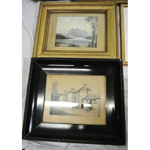 1 - Assorted lot of pictures in box