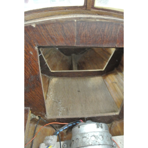 117 - Ornate model motor boat on fitted stand