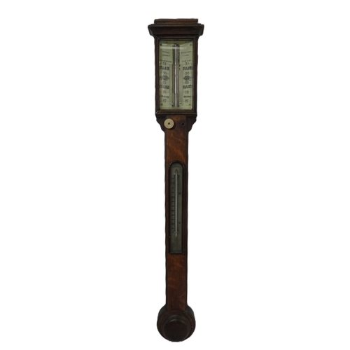146 - Admiral Fitzroy stick barometer by Pastorelli & Rapkin Ltd, Hatton Garden, London