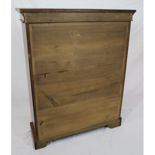 76 - Edwardian style open bookcase with adjustable shelving, on plinth