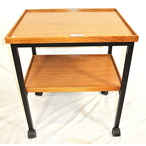81 - 2 tier serving trolley with raise borders