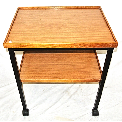 81 - 2 tier serving trolley with raise borders