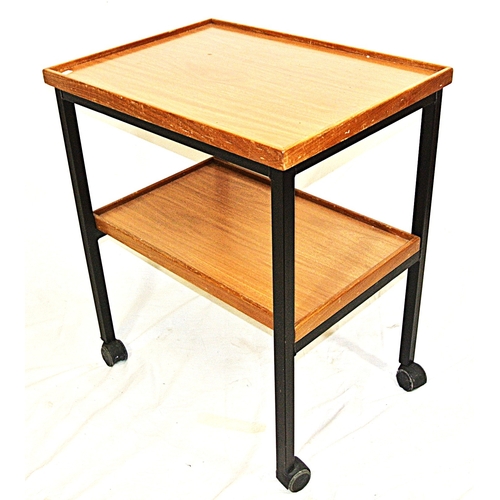 81 - 2 tier serving trolley with raise borders