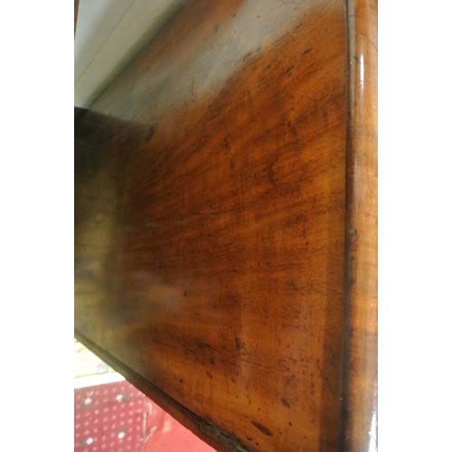 235 - Victorian mahogany sideboard with domed tray back, frieze drawer, 2 shelved side presses with panell... 