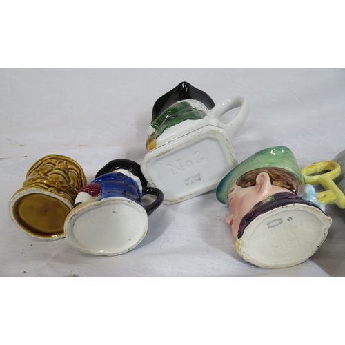68 - Various vintage toby jugs, etc, in box