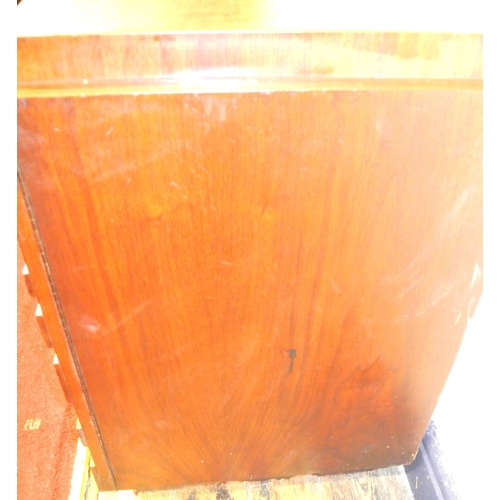 110 - Vintage teak sideboard by J Lichtenberg & Sons, New York, with shelved side presses, 3 central drawe... 