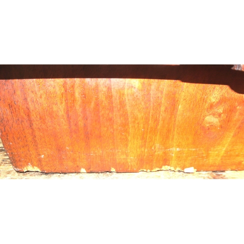 110 - Vintage teak sideboard by J Lichtenberg & Sons, New York, with shelved side presses, 3 central drawe... 