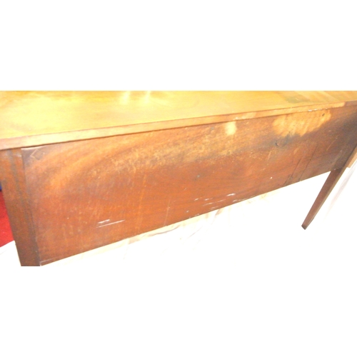 210 - Edwardian design serpentine fronted sideboard with reeded rims, central drawer, pull out shelf, 2 si... 