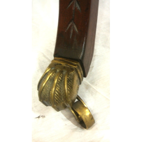 215 - Edwardian mahogany 4 tier round dumbwaiter with raised rims, baluster columns, on hipped tripod with... 