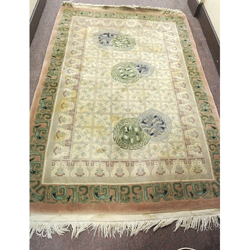 228 - Persian hearth rug with medallion design and decorated borders  200 x 125 cm