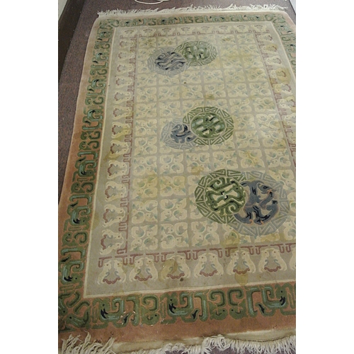 228 - Persian hearth rug with medallion design and decorated borders  200 x 125 cm