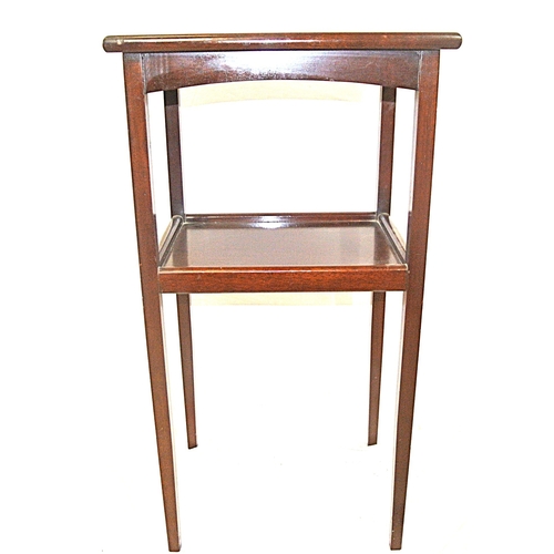 234 - Edwardian style 2-tier occasional table with square tapering legs