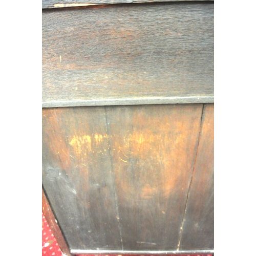 76 - Edwardian inlaid mahogany davenport with with lift-up lids, sectioned interior, leatherette inset, 4... 