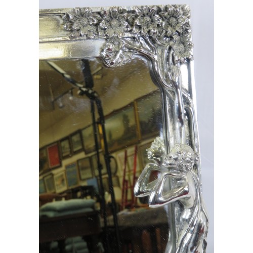 322 - Art deco photo frame with ornate figured and foliate decoration