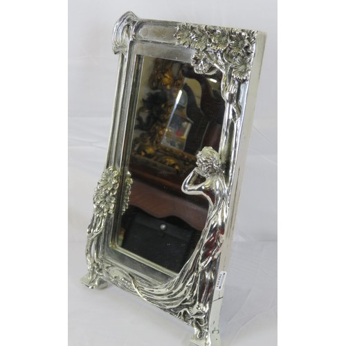 322 - Art deco photo frame with ornate figured and foliate decoration