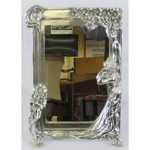 322 - Art deco photo frame with ornate figured and foliate decoration
